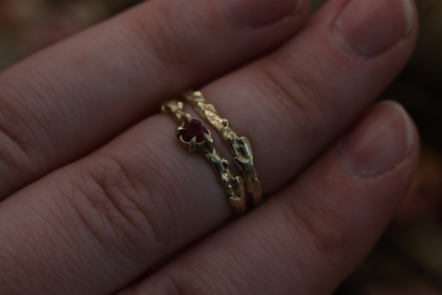 Secret Love Garden Ring 10K Gold