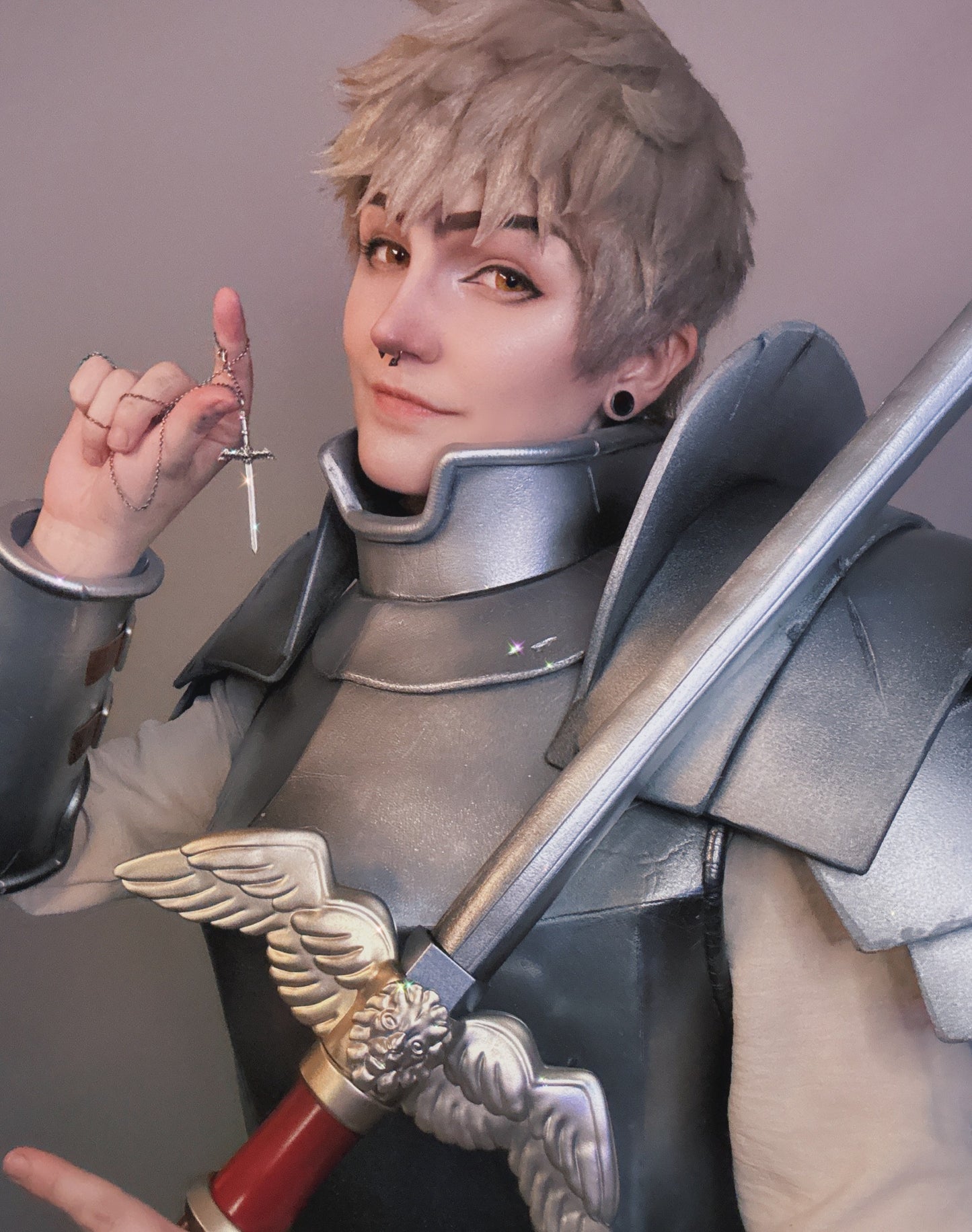 Winged Lion Sword - Necklace