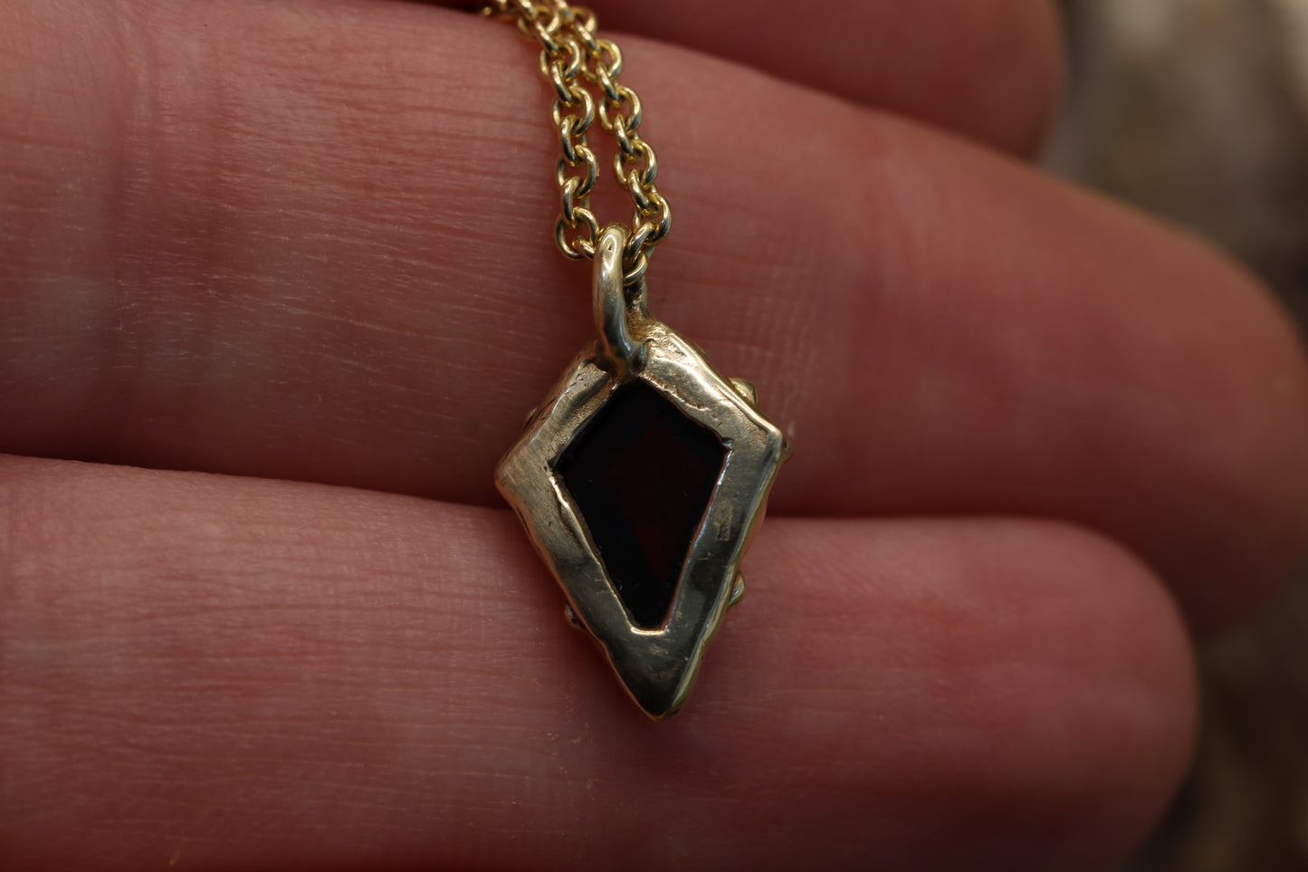 The Amulet of King, in 10K gold, back shot