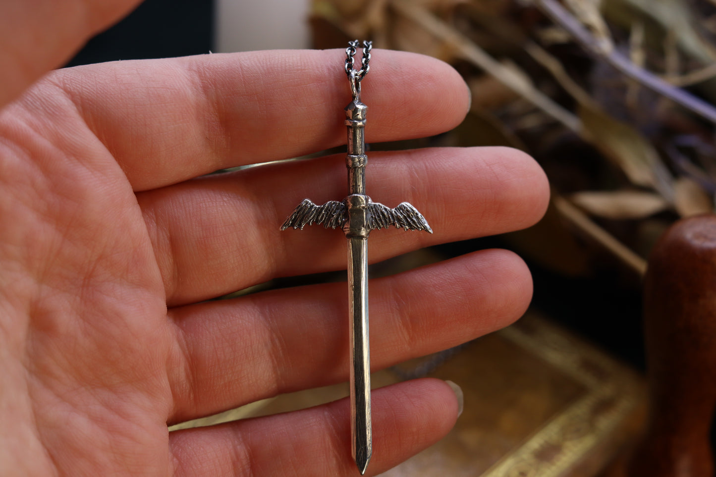 Winged Lion Sword - Necklace