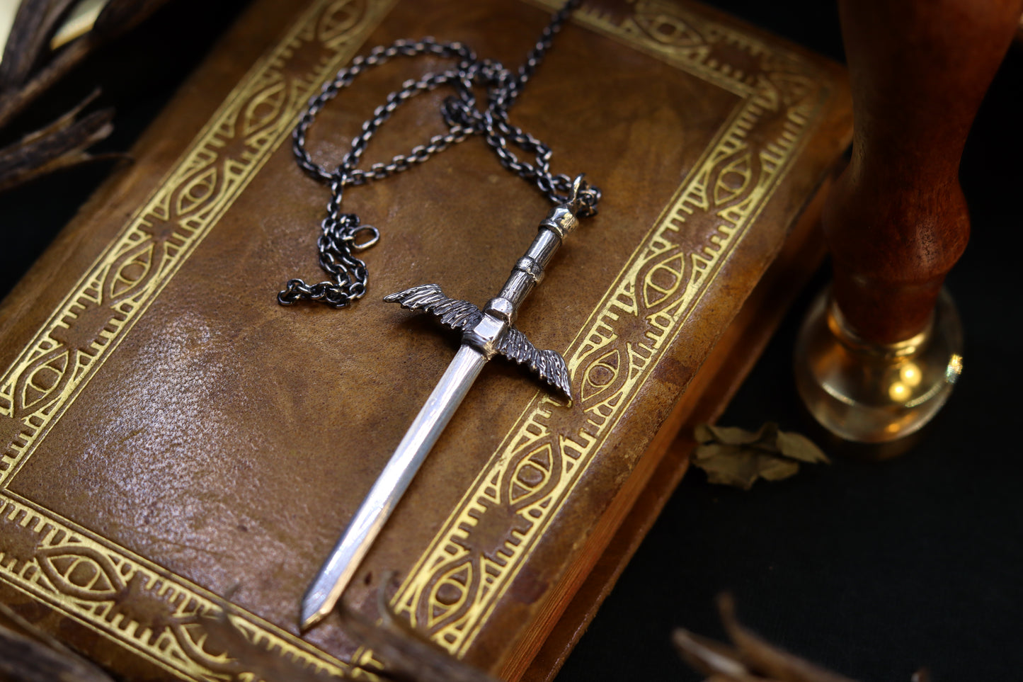 Winged Lion Sword - Necklace