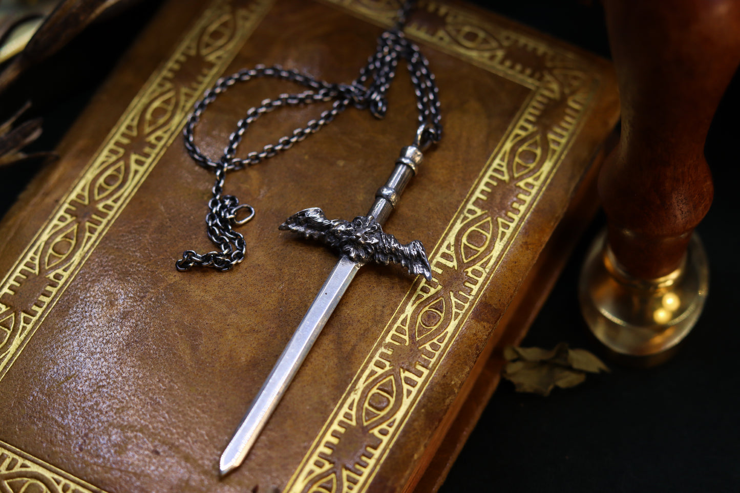 Winged Lion Sword - Necklace