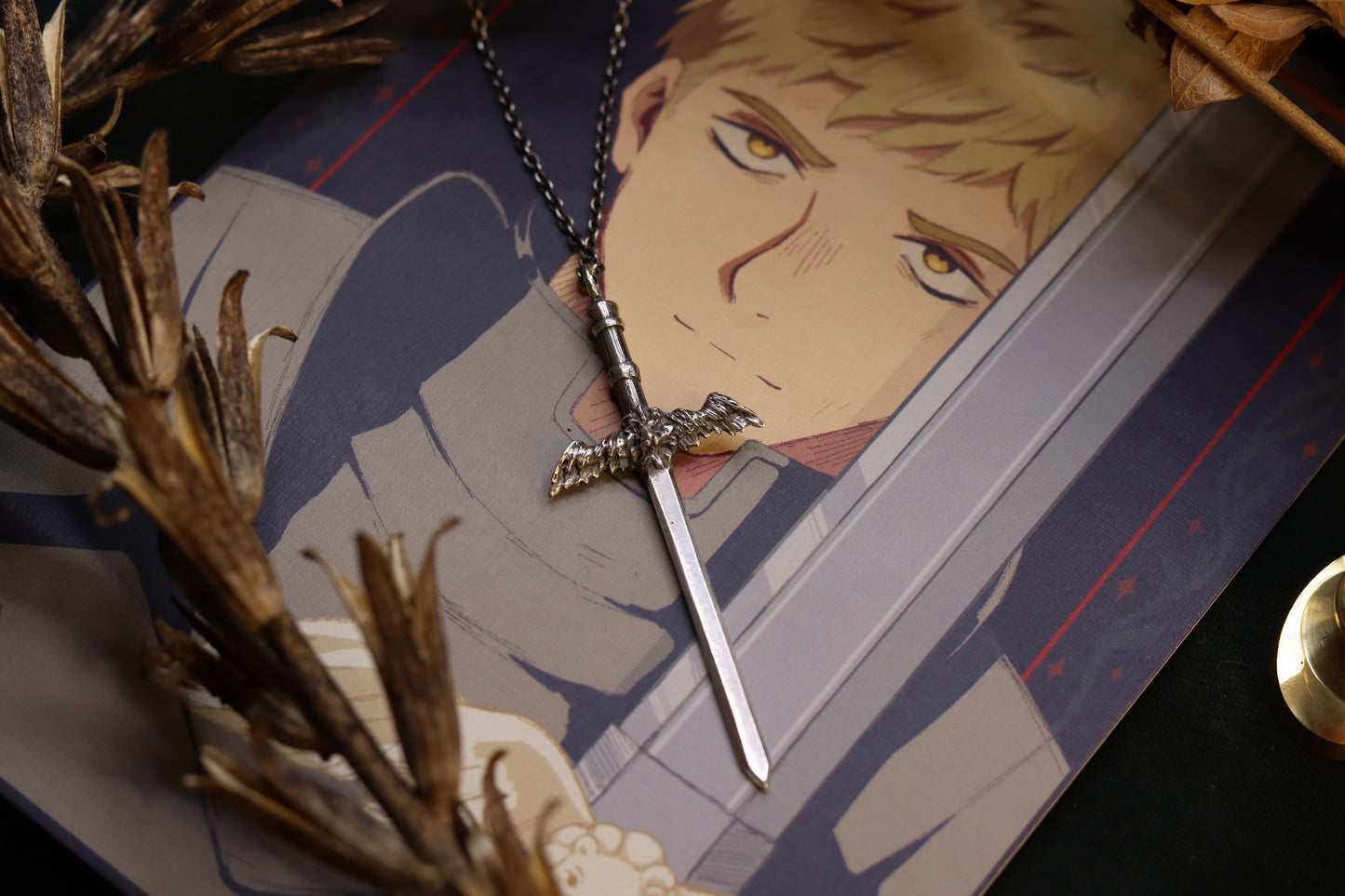 Winged Lion Sword - Necklace