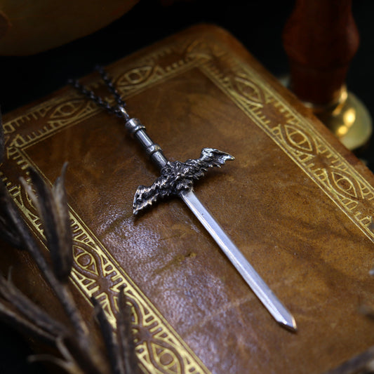 Winged Lion Sword - Necklace