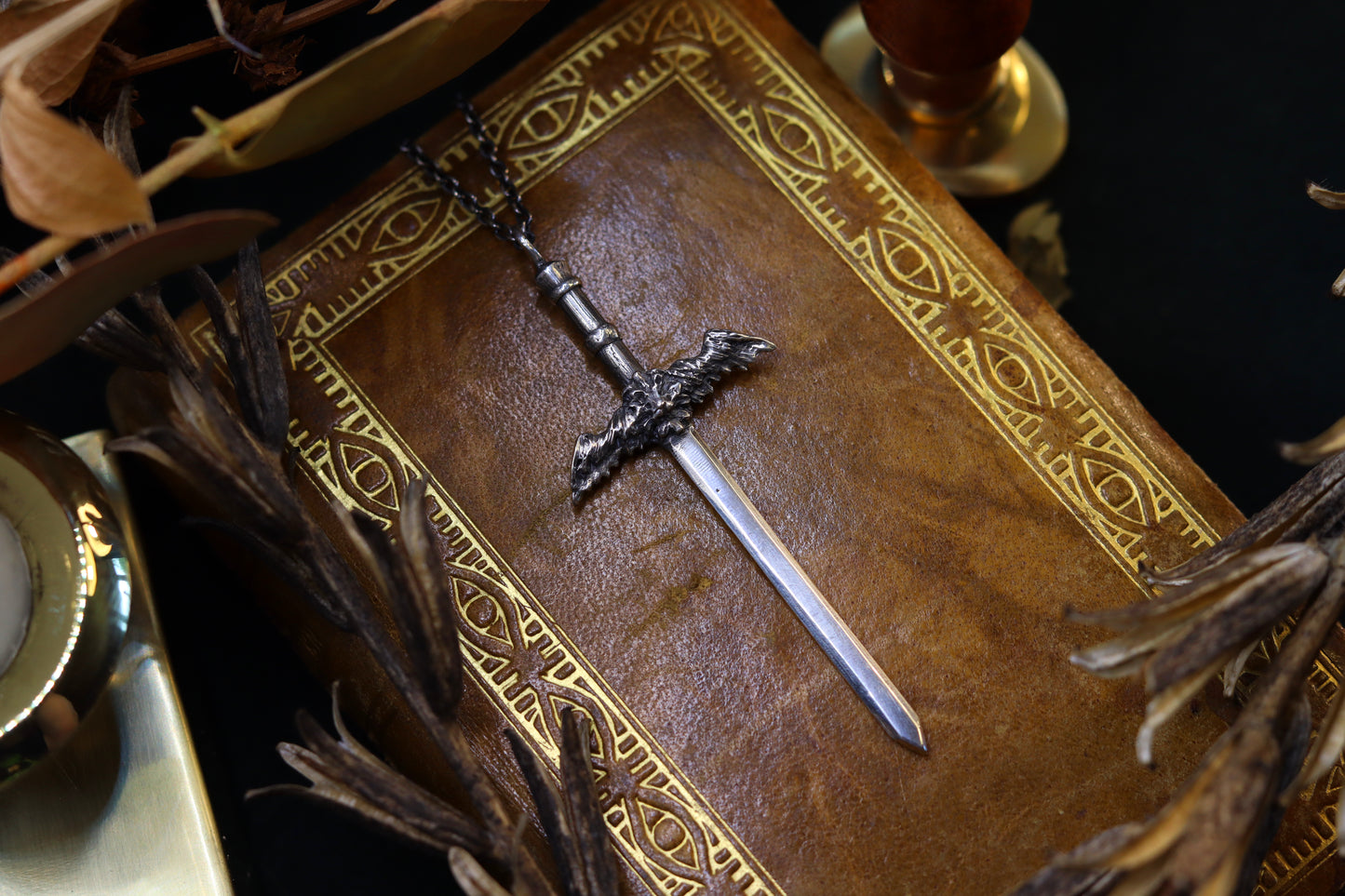 Winged Lion Sword - Necklace