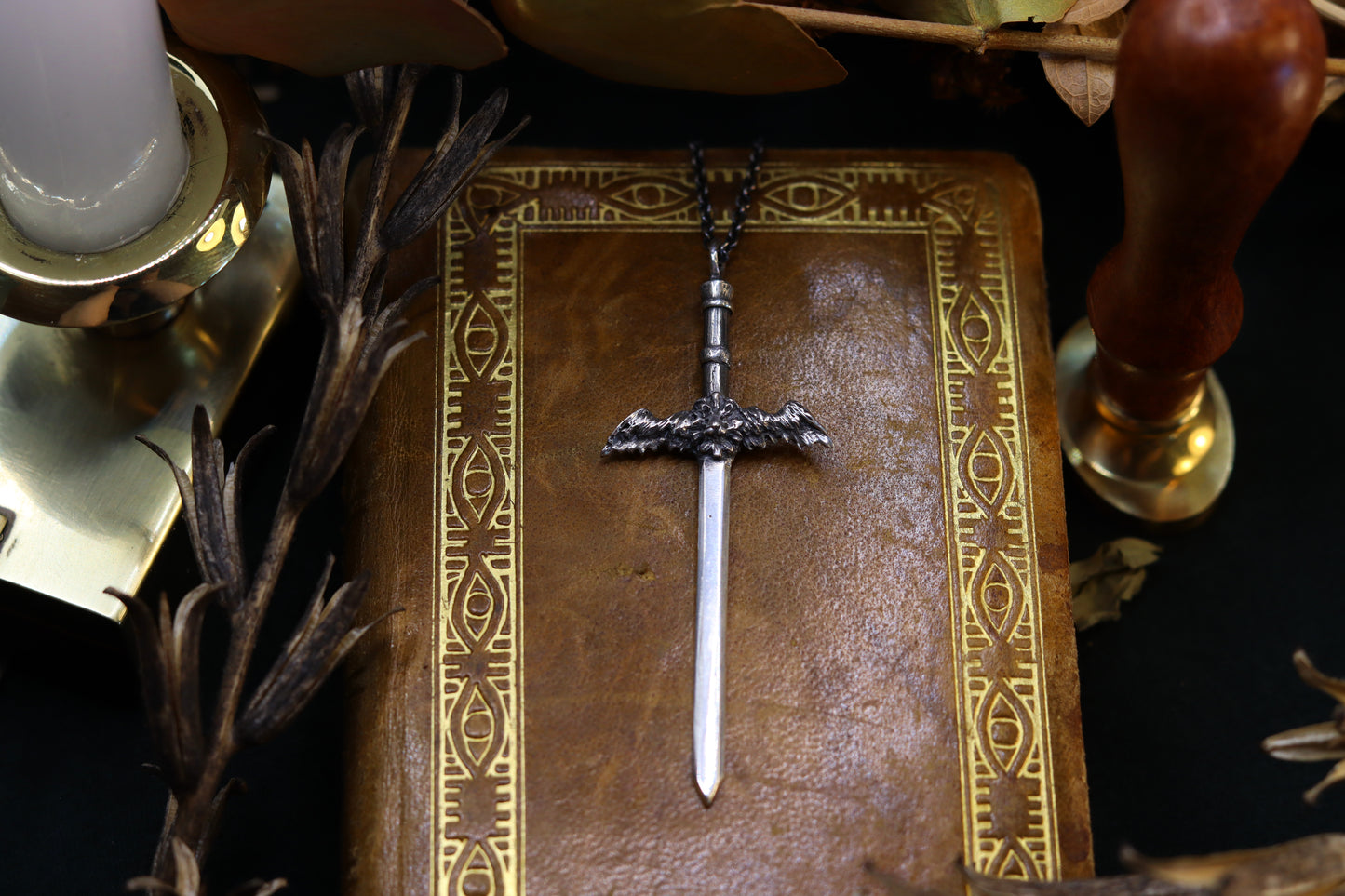 Winged Lion Sword - Necklace