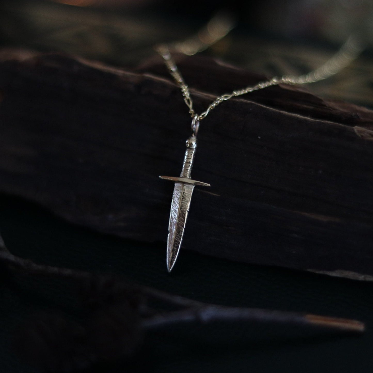 Dagger - 10K Gold - Necklace