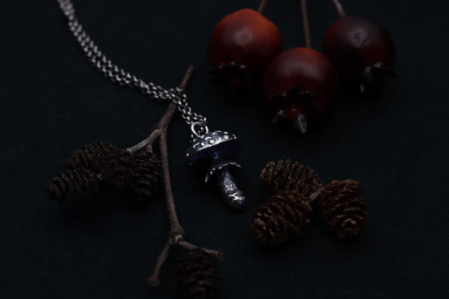 Large fly agaric - Necklace