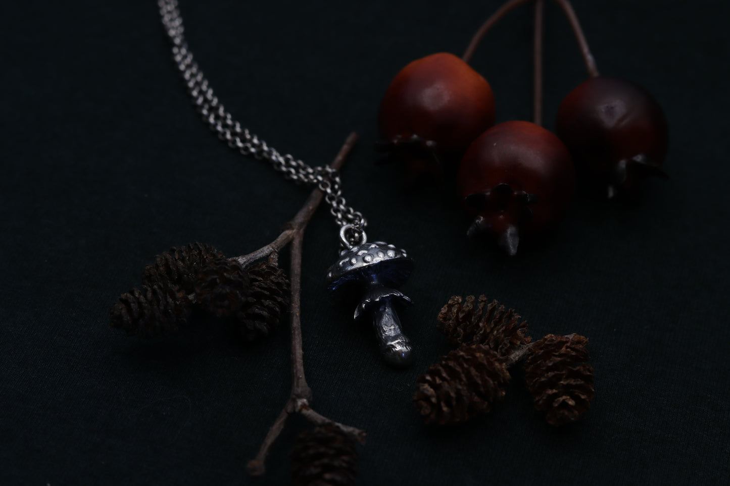 Large fly agaric - Necklace