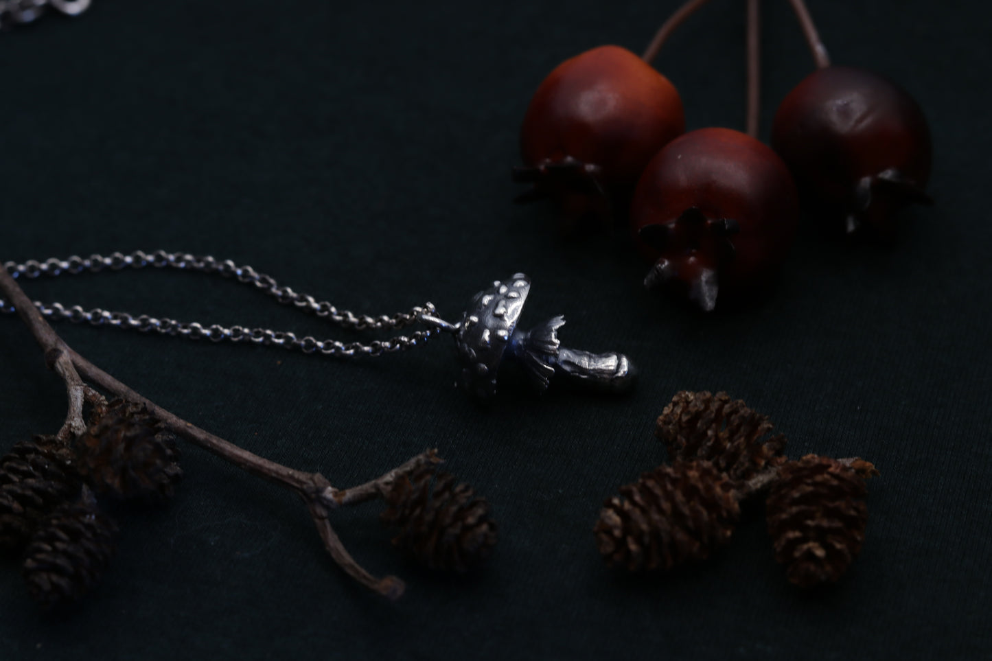 Large fly agaric - Necklace