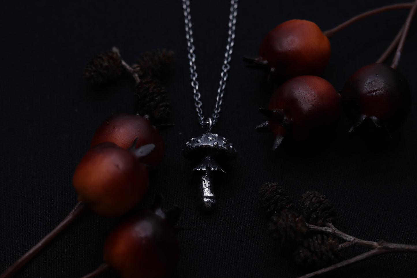 Large fly agaric - Necklace