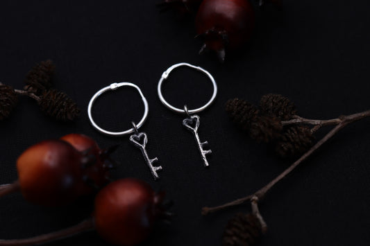 Heart Key - Earrings