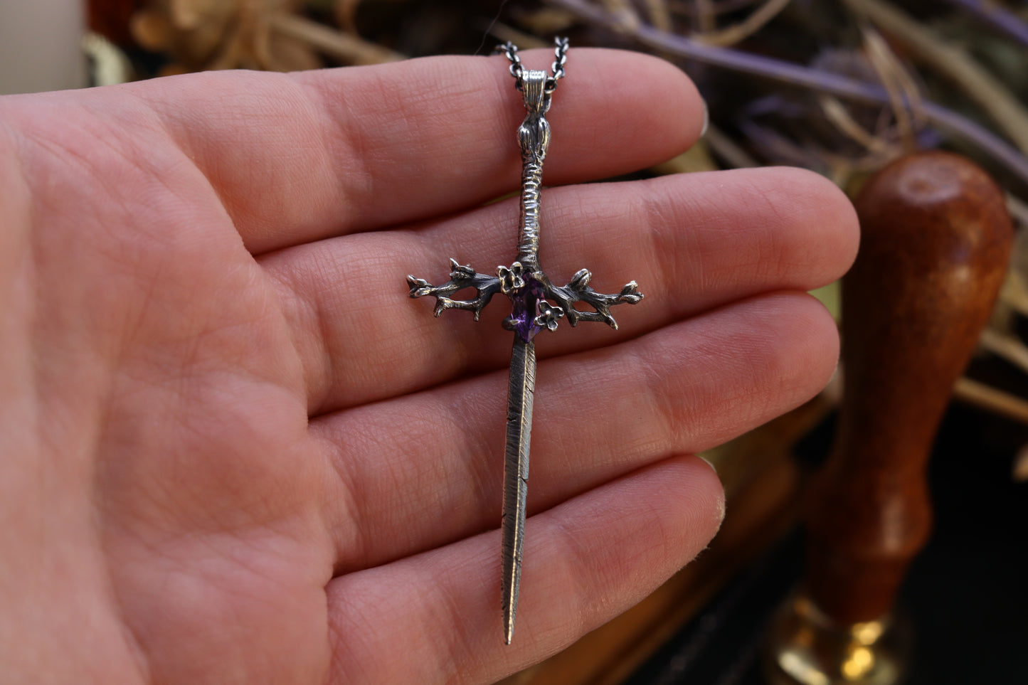 The Lilac Sword - Necklace