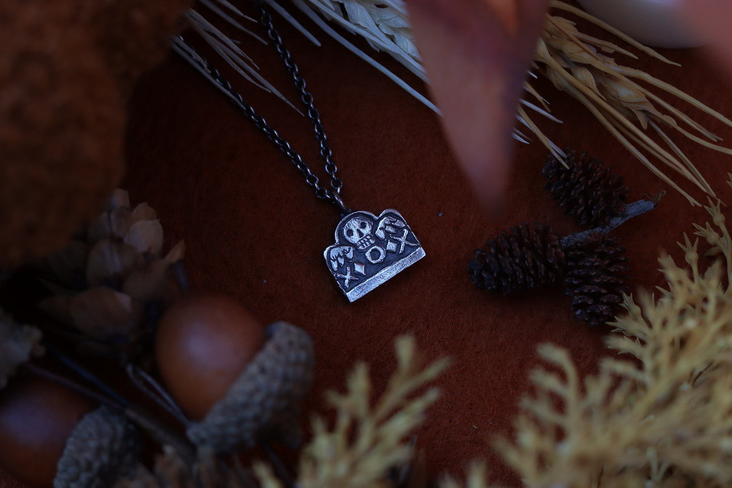 Eternal Garden Tombstone - Necklace